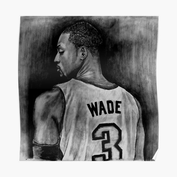 dwyane wade black and white jersey