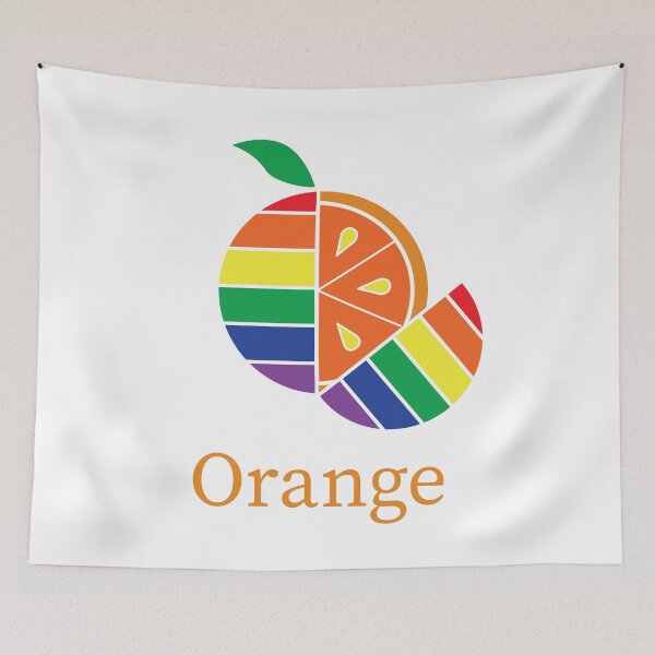 Item preview, Rainbow Orange designed and sold by penandinkdesign.