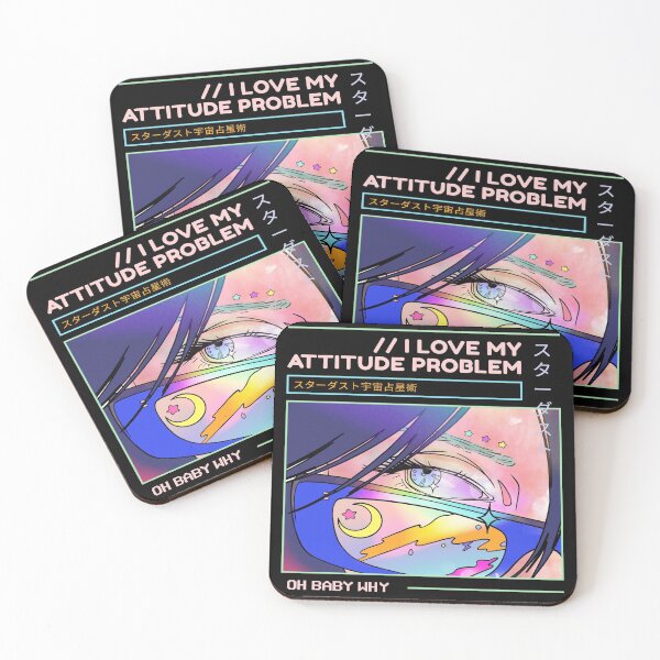 Item preview, I Love my Attitude Problem Cool Anime Design designed and sold by Paula Helit.