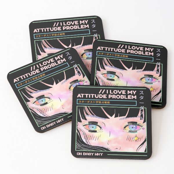 Item preview, I Love my Attitude Problem Cool Anime Design designed and sold by Paula Helit.