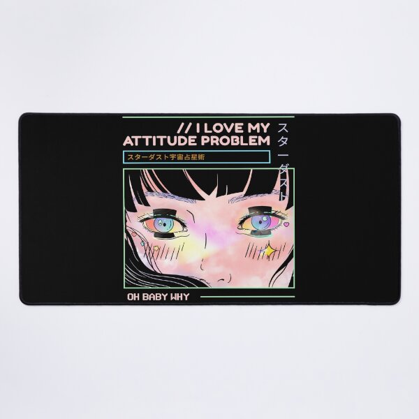 Item preview, I Love my Attitude Problem Cool Anime Design designed and sold by Paula Helit.