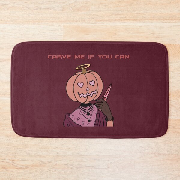 Item preview, Carve Me If You Can Kawaii Halloween Graphic Art Design designed and sold by Charlie Draws.