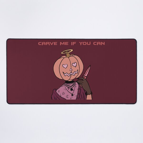 Item preview, Carve Me If You Can Kawaii Halloween Graphic Art Design designed and sold by Charlie Draws.