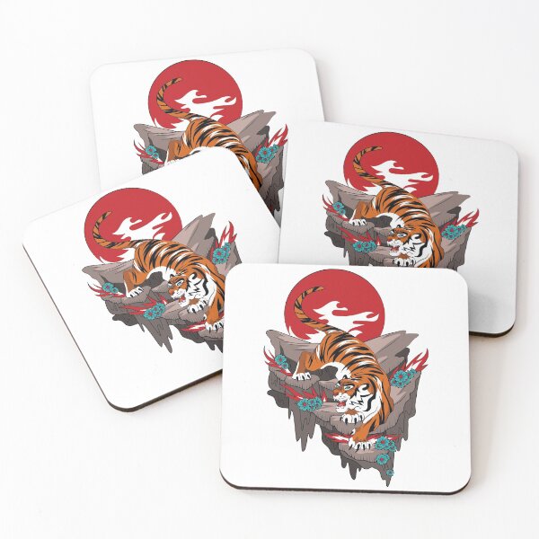 Item preview, Japanese tiger on a rock designed and sold by Ranedel.
