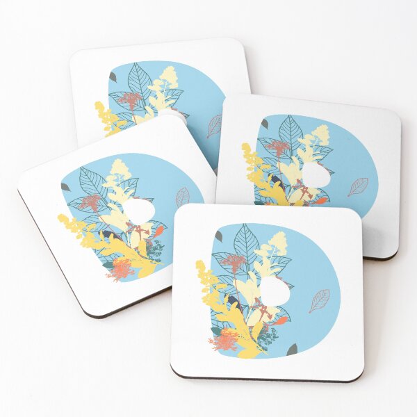Item preview, Floral Monogram | Blue D designed and sold by MillwoodEngrave.