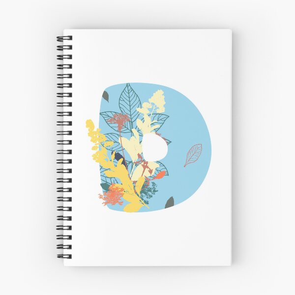 Item preview, Floral Monogram | Blue D designed and sold by MillwoodEngrave.