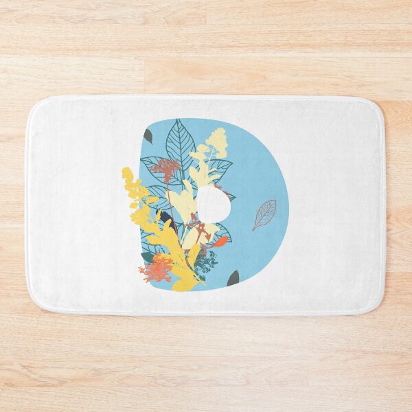 Item preview, Floral Monogram | Blue D designed and sold by MillwoodEngrave.