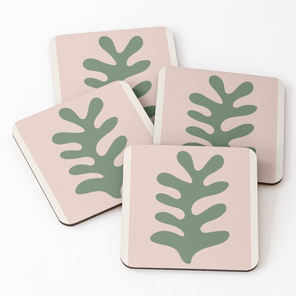 Item preview, Henri Matisse Flower. Paper Decoupes Art green pink back, Matisse Cutout's, Matisse one Flower designed and sold by re-make-.