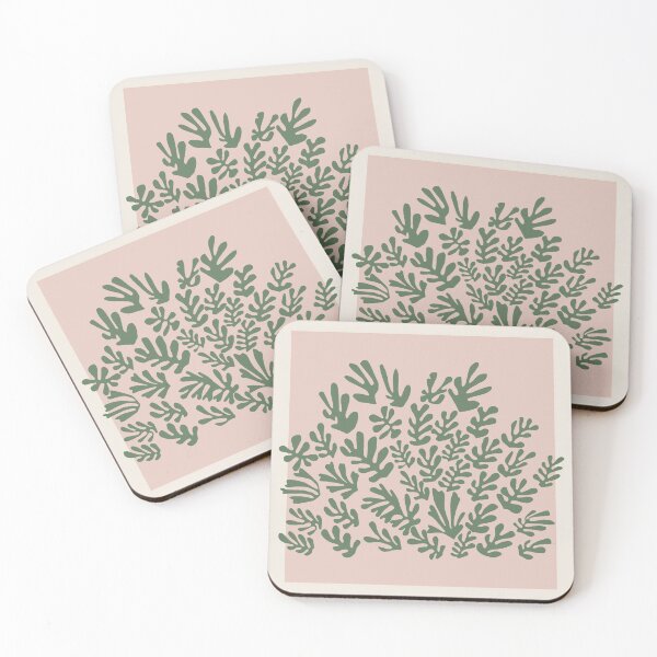 Artikelvorschau, Henri Matisse Flower, Papier Decoupes Art green pink back, Matisse Cutout's, Matisse inspired sheaf entworfen und verkauft von re-make-.