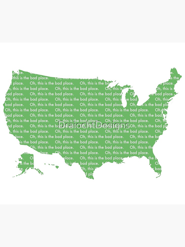 "The Bad Place" Poster for Sale by DraiochtDesigns Redbubble