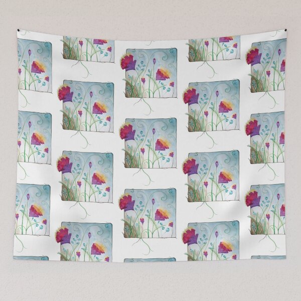 Item preview, Framed fantasy flowers designed and sold by Sophia Neishtoot.
