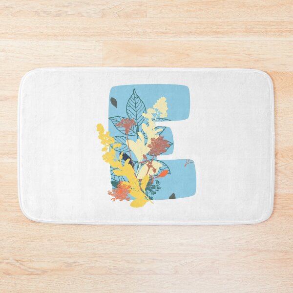Item preview, Floral Monogram | Blue E designed and sold by MillwoodEngrave.