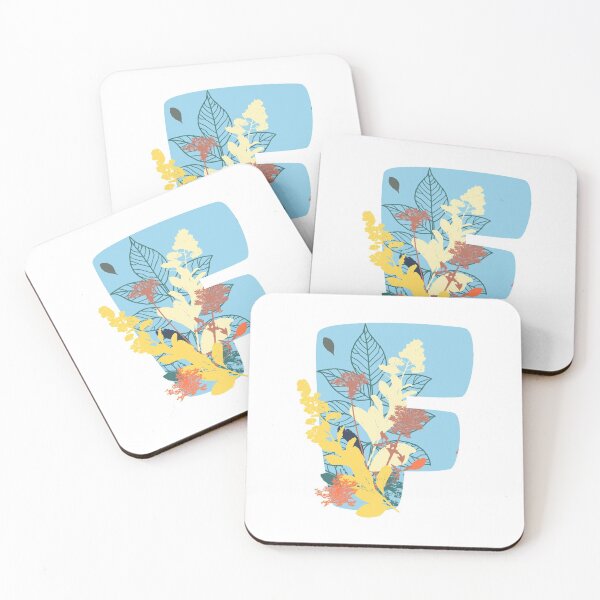 Item preview, Floral Monogram | Blue F designed and sold by MillwoodEngrave.