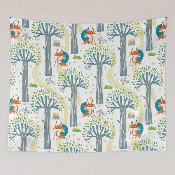 Item preview, Hiking Fox goes to camp designed and sold by LANDofCLE.