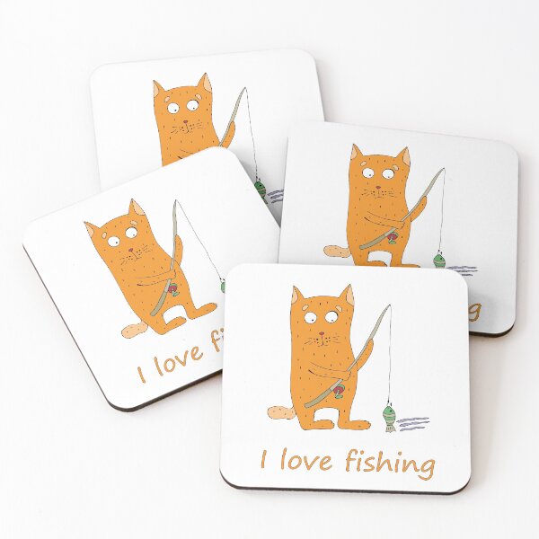 Item preview, The cat is fishing. designed and sold by Olga81creative.