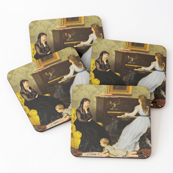 Item preview, Practicing - Gustave Léonard de Jonghe designed and sold by brushandframes.