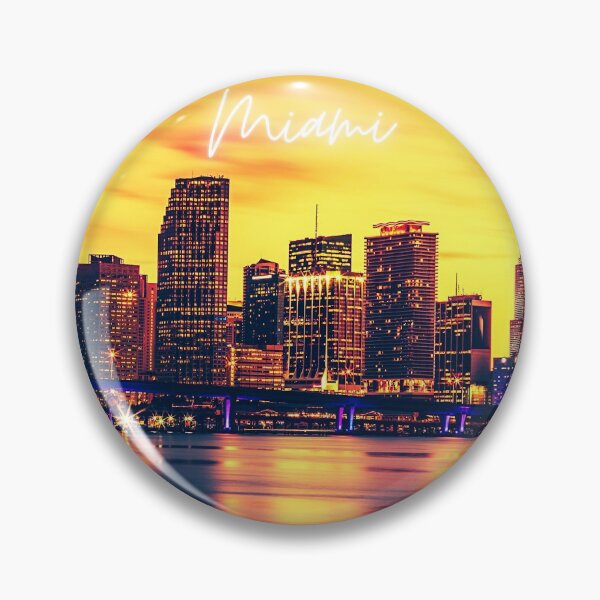 Item preview, Miami Skyline Sunset - Scenery designed and sold by GreenEnvytt.