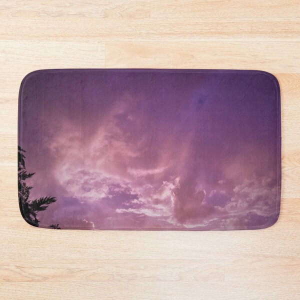 Item preview, A Natural Purple Gradient Dreamy Sky with tree branches & Scattered White Cotton Candy Clouds - Photography designed and sold by By Roqia.