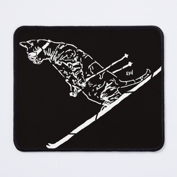 Item preview, Syd the other skiing cat designed and sold by docross.
