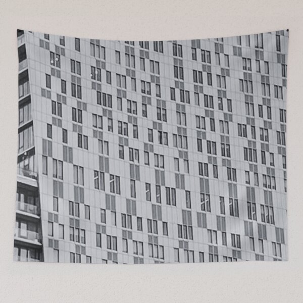 Aperçu de l'œuvre Art abstrait non conventionnel immeuble d'appartements impression numérique Merch créée et vendue par Holymaud.
