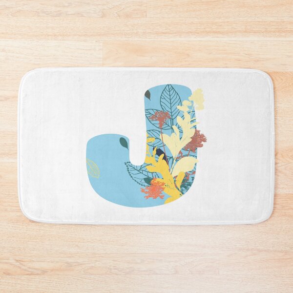 Item preview, Floral Monogram | Blue J designed and sold by MillwoodEngrave.