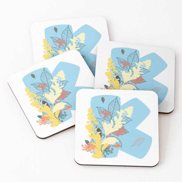 Item preview, Floral Monogram | Blue K designed and sold by MillwoodEngrave.