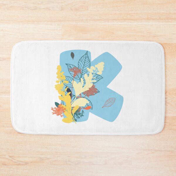 Item preview, Floral Monogram | Blue K designed and sold by MillwoodEngrave.