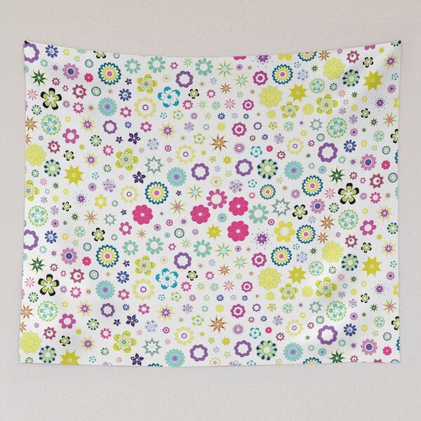 Item preview, Whimsical Multicolored Floral designed and sold by Martini-Four.