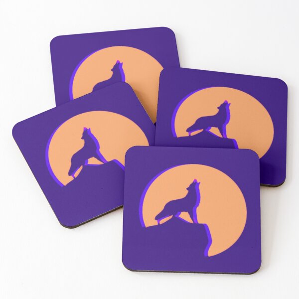 Item preview, WOLF HOWLING AT THE FULL YELLOW MOON designed and sold by MrCreativeArts.