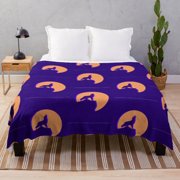 Item preview, WOLF HOWLING AT THE FULL YELLOW MOON designed and sold by MrCreativeArts.
