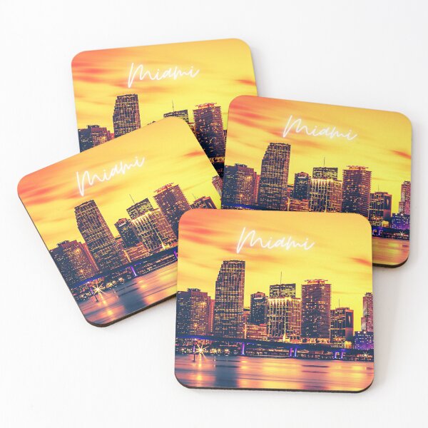 Item preview, Miami Skyline Sunset - Scenery designed and sold by GreenEnvytt.