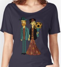 L'amour est Art Frida Kahlo et Van Gogh T-shirts coupe relax