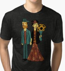 Love is Art Frida Kahlo and Van Gogh Tri-blend T-Shirt
