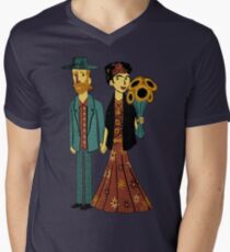 Love is Art Frida Kahlo and Van Gogh Men's V-Neck T-Shirt