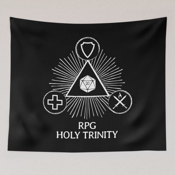 Item preview, RPG Holy Trinity Tank Healer Damage Dealer DPS designed and sold by shadowisper.