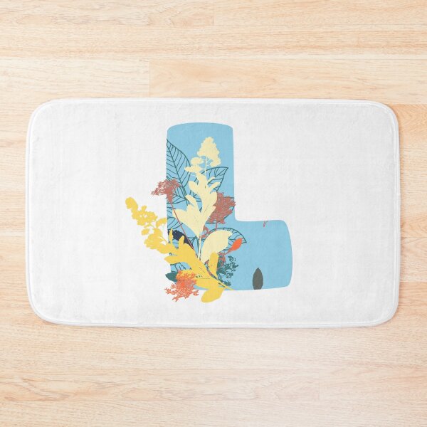 Item preview, Floral Monogram | Blue L designed and sold by MillwoodEngrave.