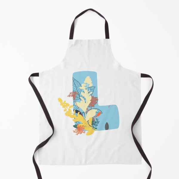 Item preview, Floral Monogram | Blue L designed and sold by MillwoodEngrave.