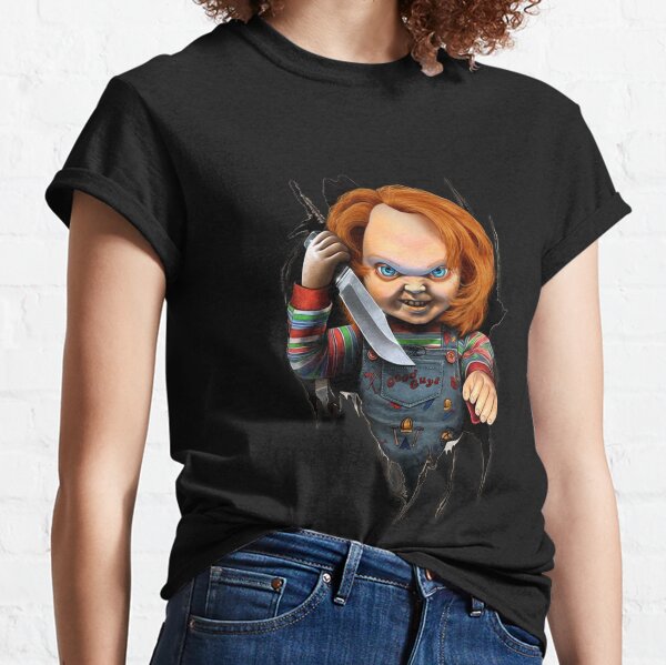 chucky doll striped t shirt