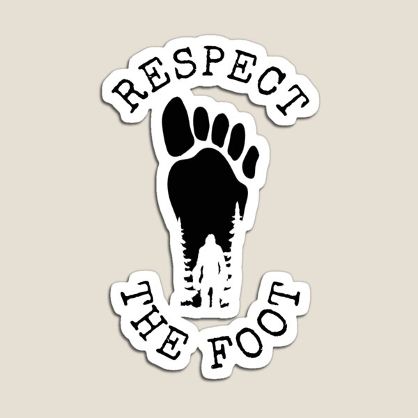 Item preview, Sticker (Black)-Respect The Foot designed and sold by RespectTheFoot.