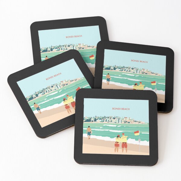Item preview, Bondi Beach Illustration Art   designed and sold by JPrintsGifts.