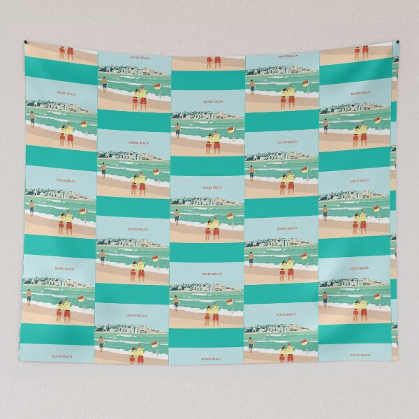 Item preview, Bondi Beach Illustration Art   designed and sold by JPrintsGifts.