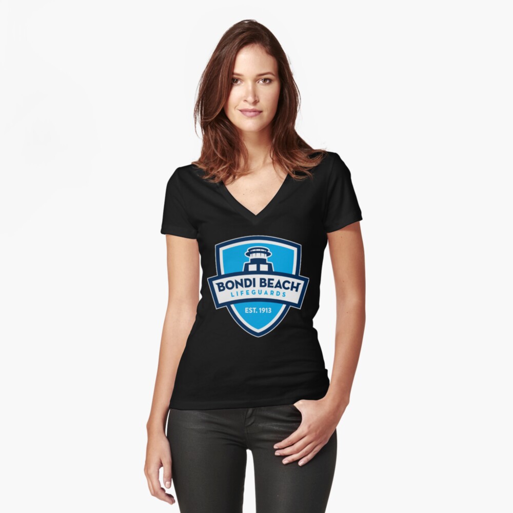 Bondi beach rescue    Fitted Scoop T-Shirt