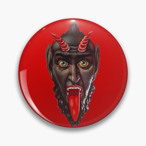 Item preview, Krampus face (on red) designed and sold by DotorEaon.