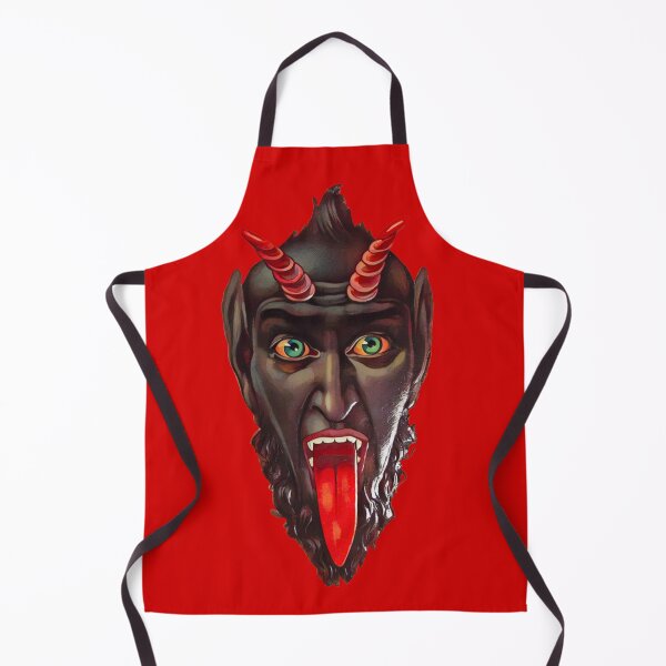 Item preview, Krampus face (on red) designed and sold by DotorEaon.