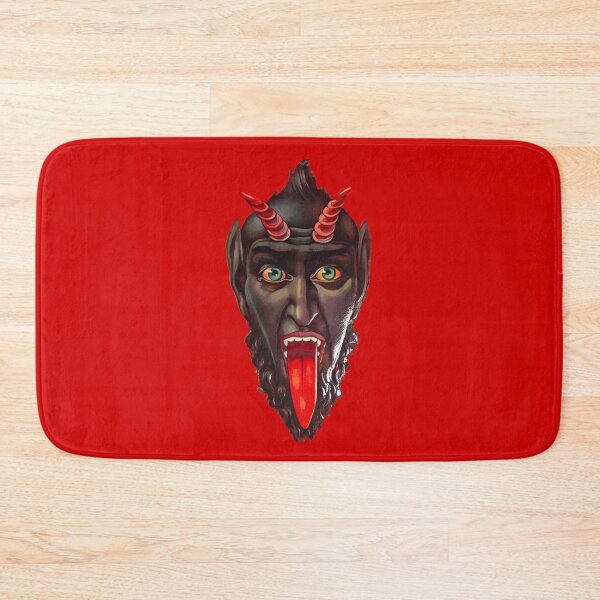 Item preview, Krampus face (on red) designed and sold by DotorEaon.