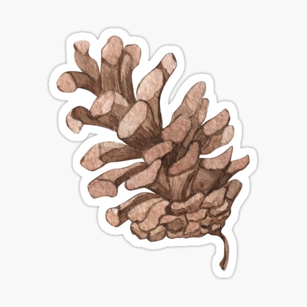 Item preview, Watercolor pine cone designed and sold by Maki-An.
