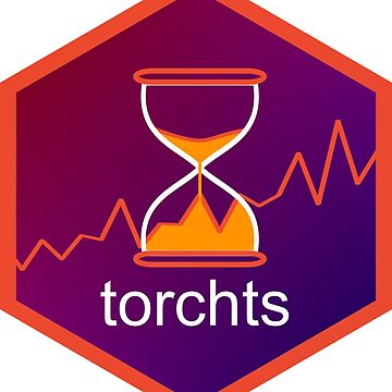 Artwork thumbnail, torchts R package hex sticker by krzjoa
