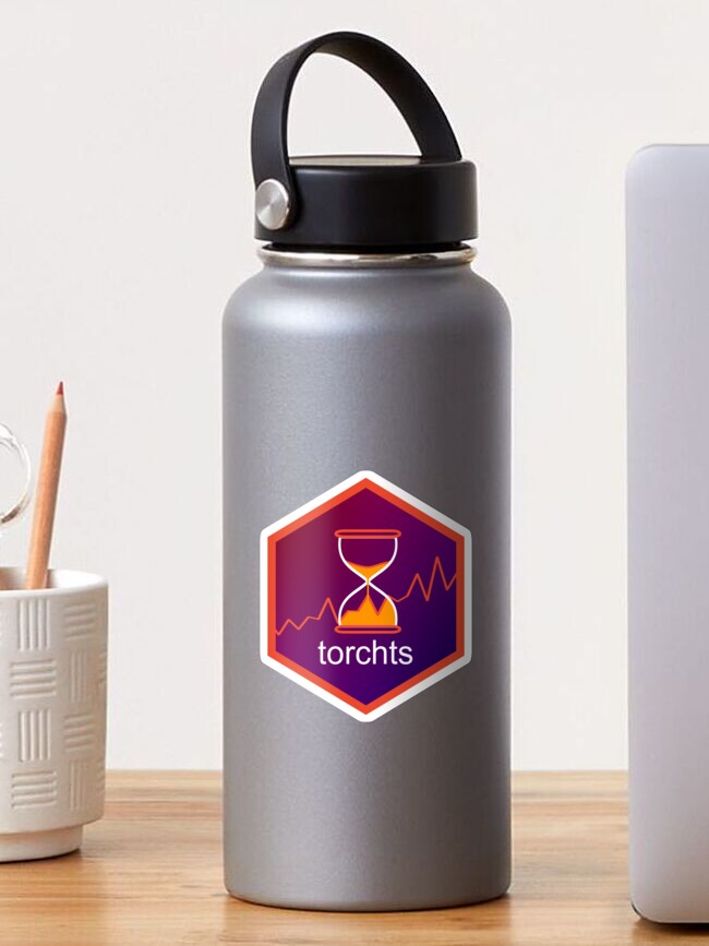 Thumbnail 1 of 3, Sticker, torchts R package hex sticker designed and sold by krzjoa.