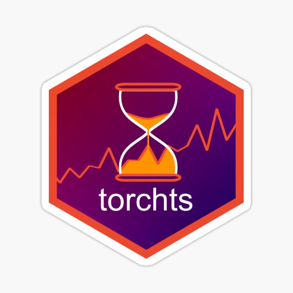 torchts R package hex sticker Sticker