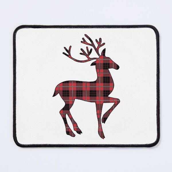 Item preview, Red and Black Plaid Tartan Deer designed and sold by Gsallicat.